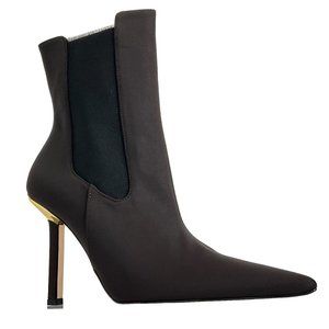 Good American Shoes Booties Womens Sz 12 Kickstand Neoprene Chocolate $319 Nwb